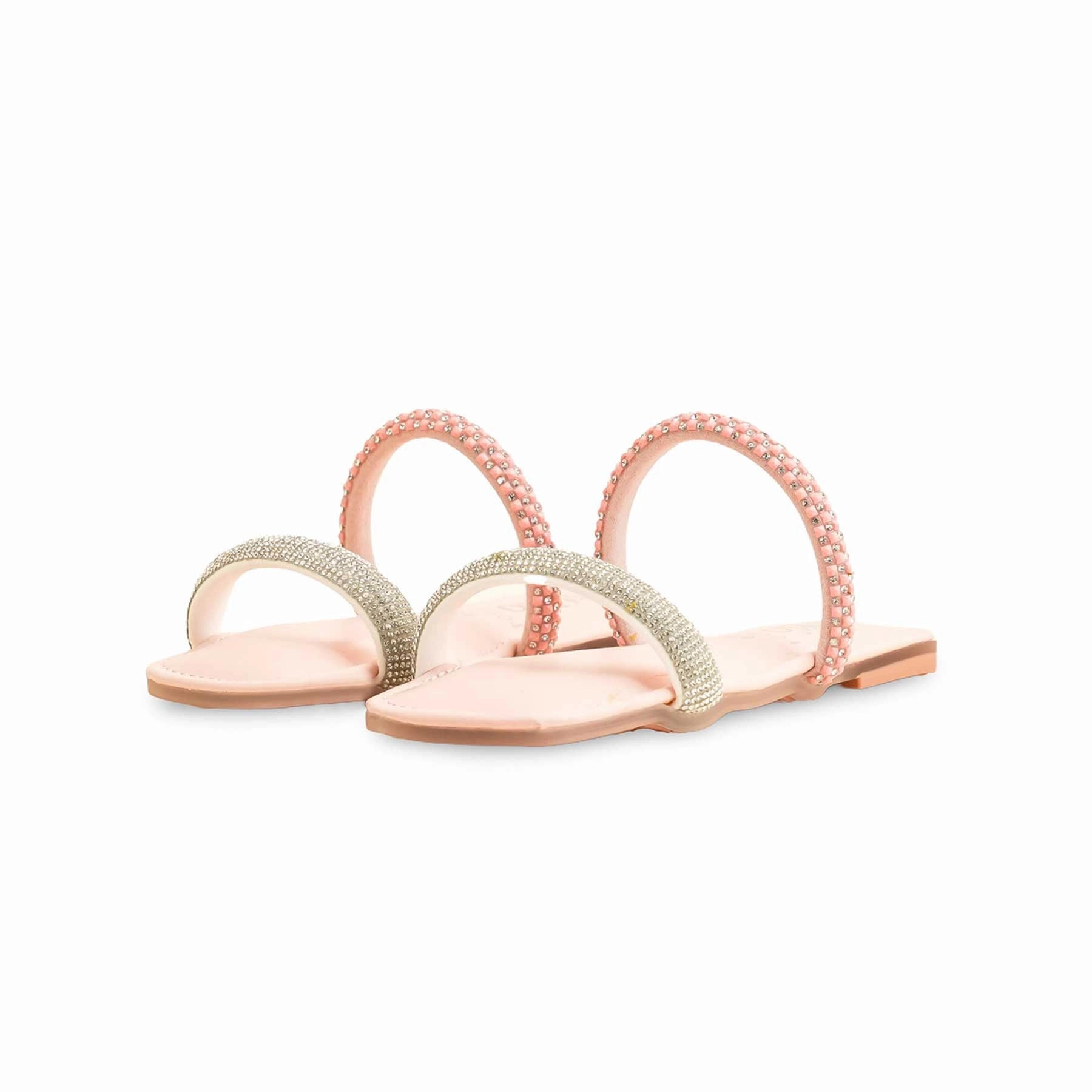 Girls Pink Formal Slipper KD5604 Fuzzy Bunny Slippers