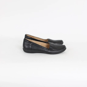 Naturalizer Black Leather Slip Ons Casual Leather Slip On Shoes