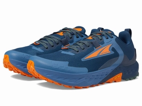 Altra Timp 5 Trail Running shoes For Men, Blue/Orange Wear Boxing Shoes Casually