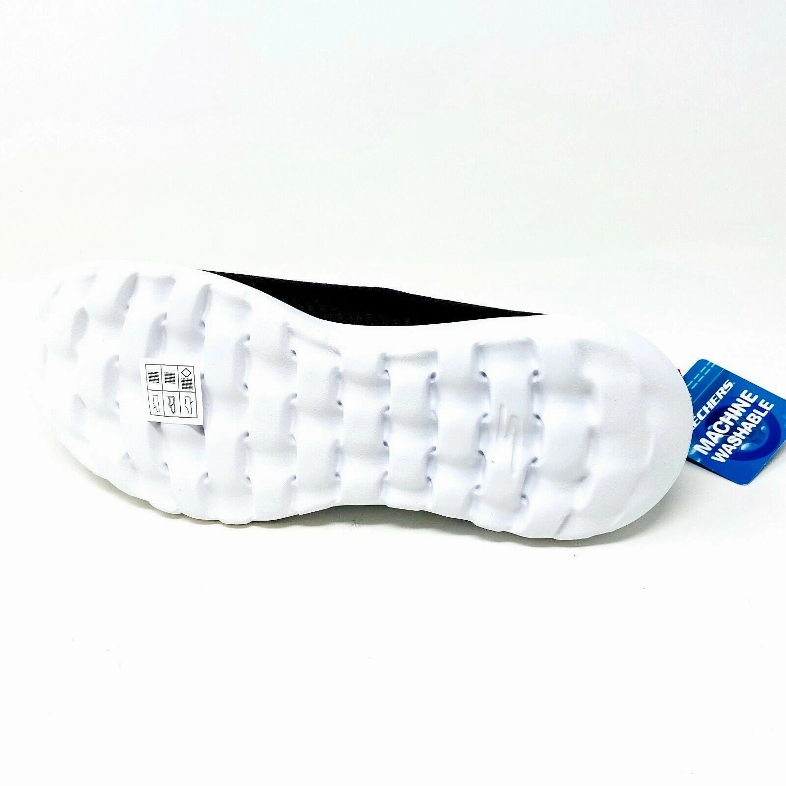 Skechers Go Walk Joy Black White Womens Wide Width Slip on Shoes Broken Toe Walking Shoe