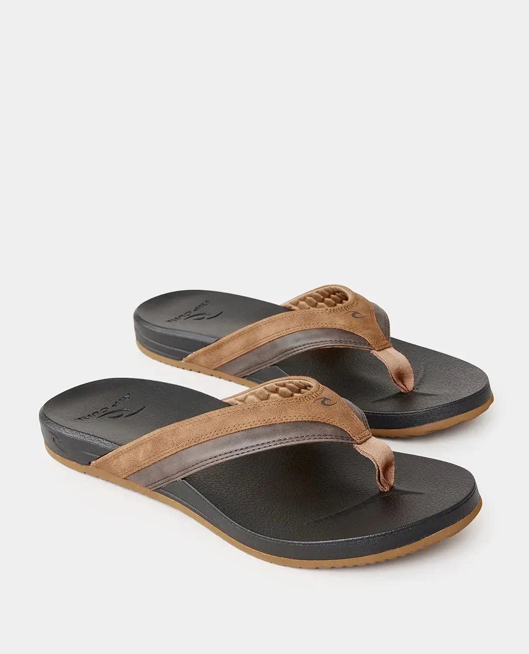 Flip Flops In The Gym Soft Top Flip Flops in Black & Brown
