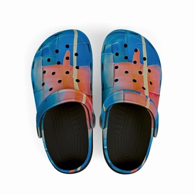 Art The Clown Slippers Vibrant Kids' EVA Foam Clogs, Fun Comfortable Footwear, Summer Play Shoes, Easy Slip-On Clogs, Colorful Beach Sandals, Playful Garden Shoes