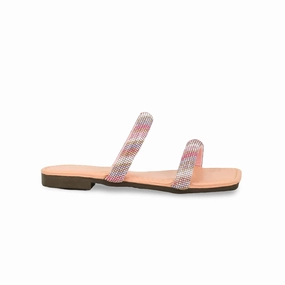 Girls Pink Fancy Slipper KD5583 Slippers For Indoor Use