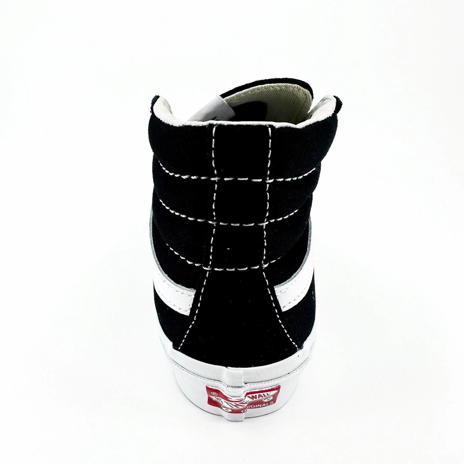 Vans Vault OG Sk8 Hi LX (Suede Canvas) Black True White Womens Shoes Vintage Style Shoes