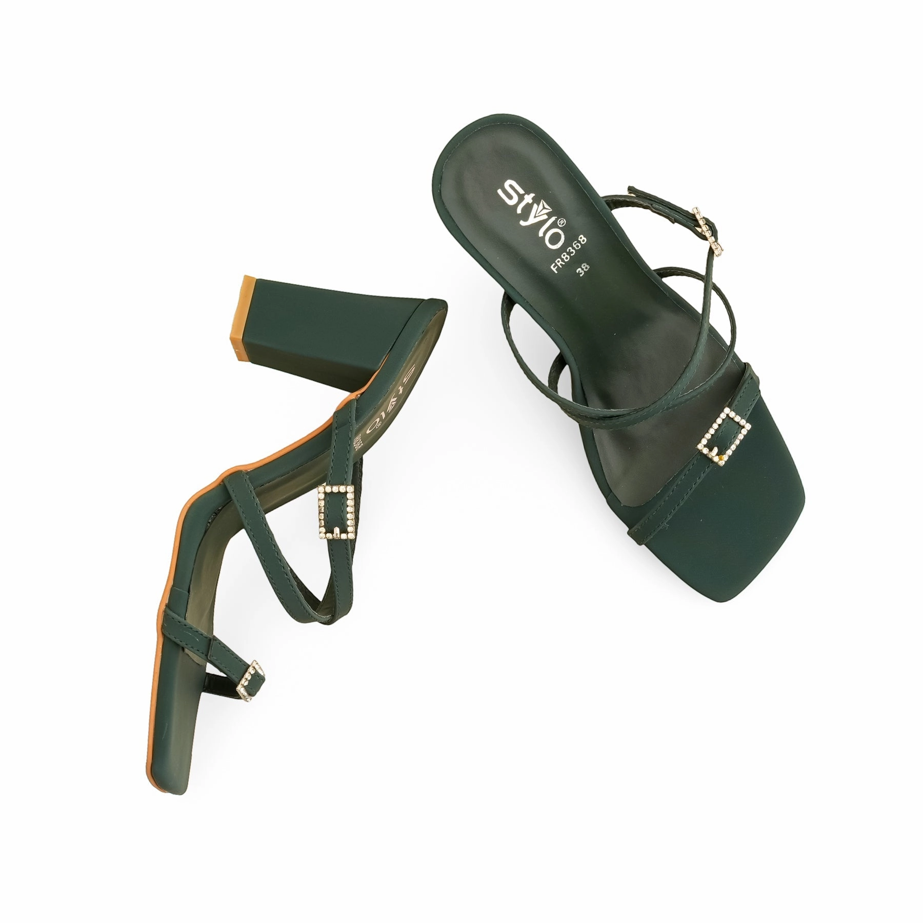 Green Formal Women Slipper FR8368 Stiletto Heels