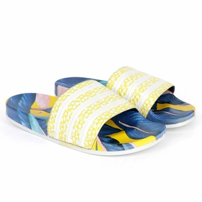 AD Adilette Men's Slide Floral Print Sole -Yellow Chaco Sandals Z Cloud