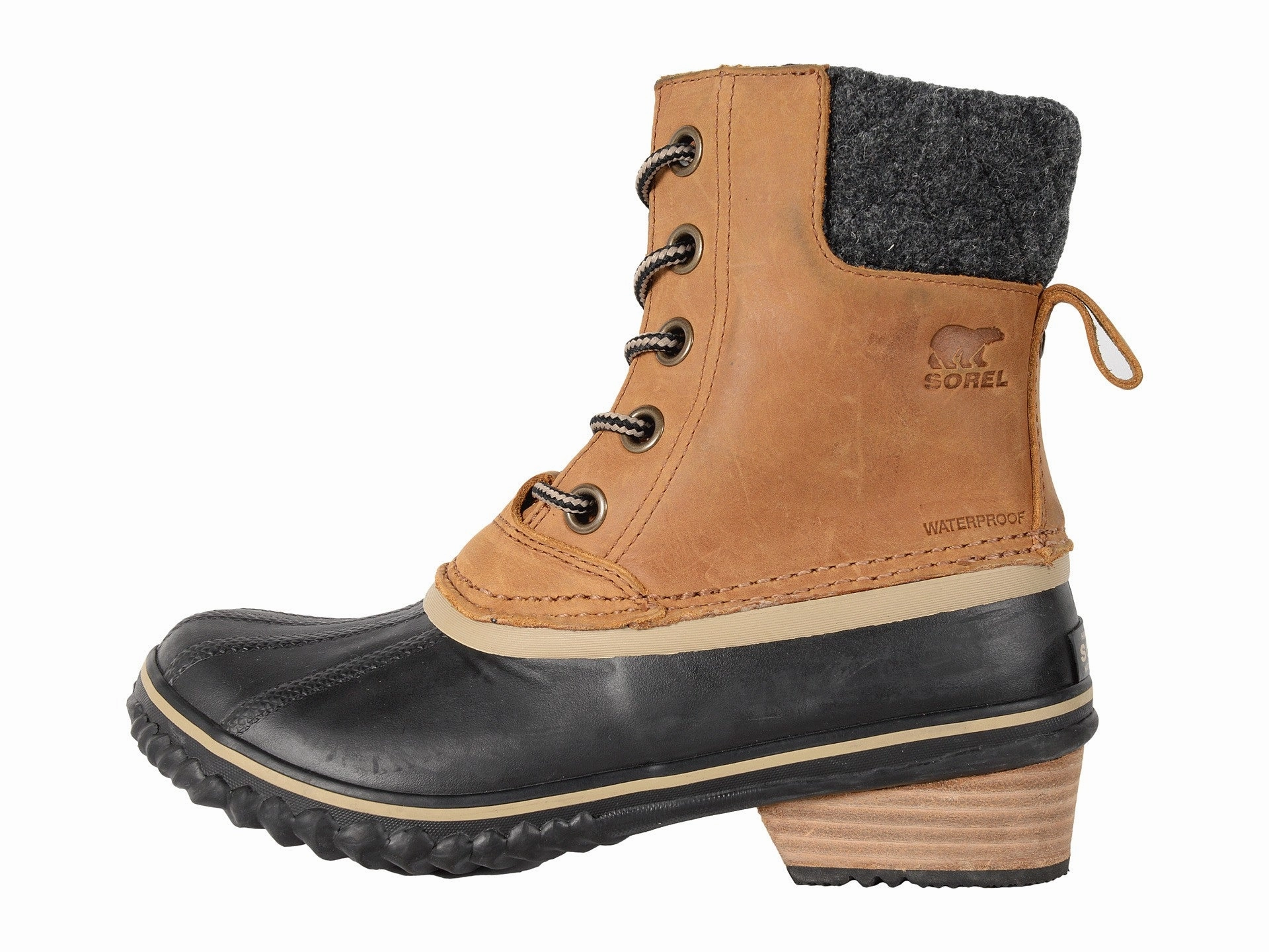 SOREL Slimpack II Lace Women | Elk / Black (1702251) High Heeled Boots