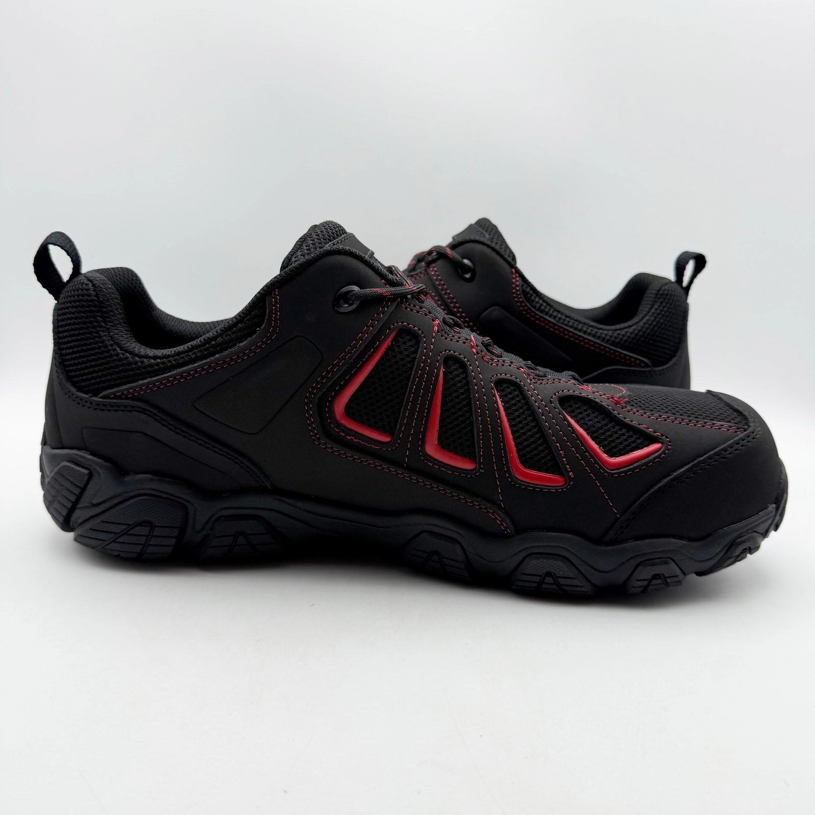 Thorogood Mens Crosstrex SD Composite Toe Shoes US 13 Wide Black Red Leather NIB Allen Boots Austin Tx