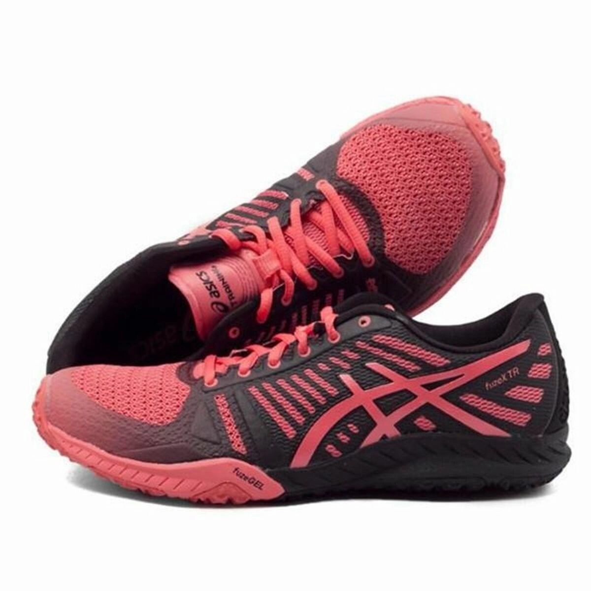 Asics Gel Cross Training Shoes Sports Trainers for Women Asics Fuzex TR Red