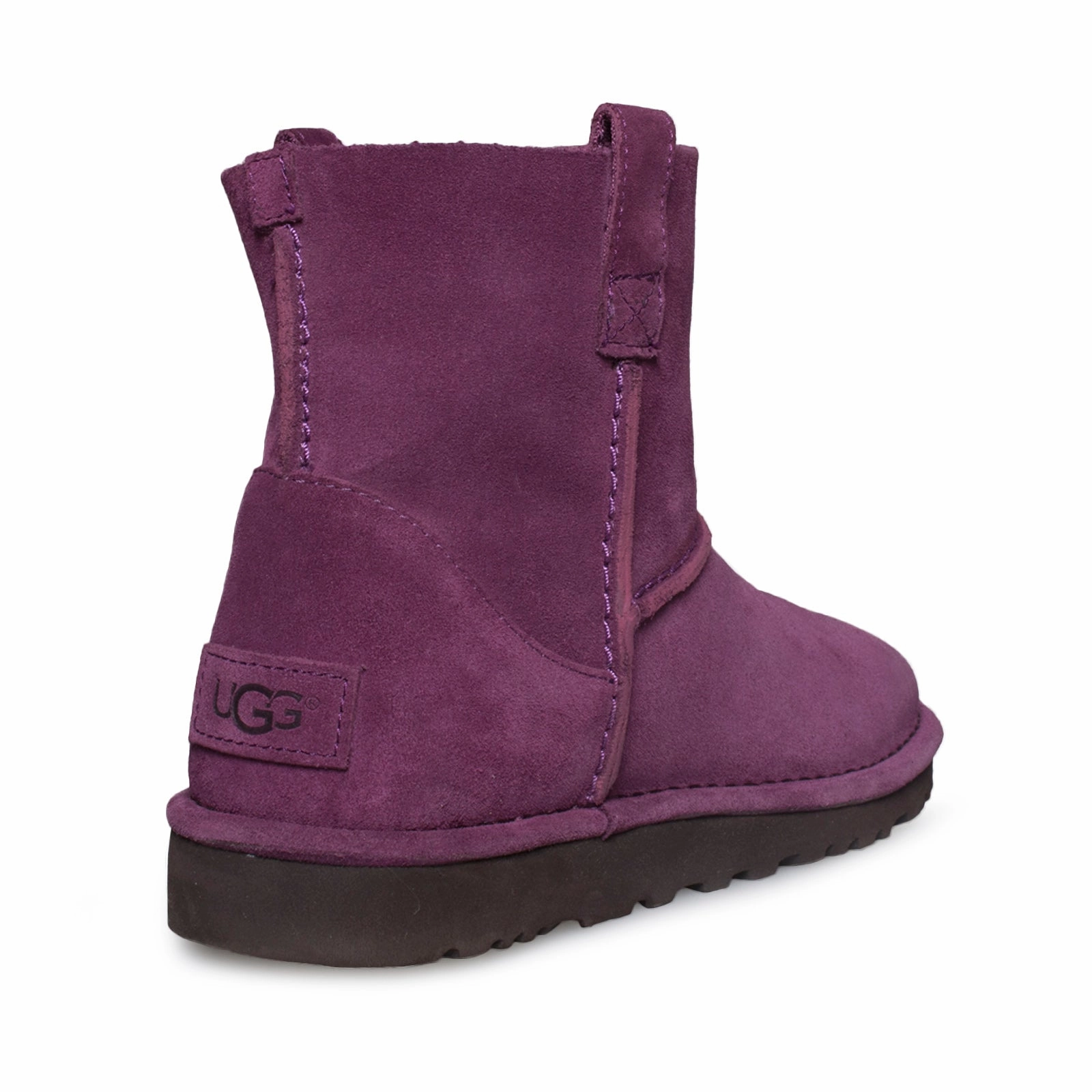 UGG Classic Unlined Mini Grape Wine Boots - Women's Business Casual With Cowboy Boots