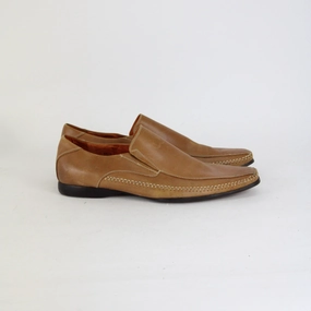 Recycled Flat Shoes Stacy Adams Brown Leather Slip On Dress Shoes