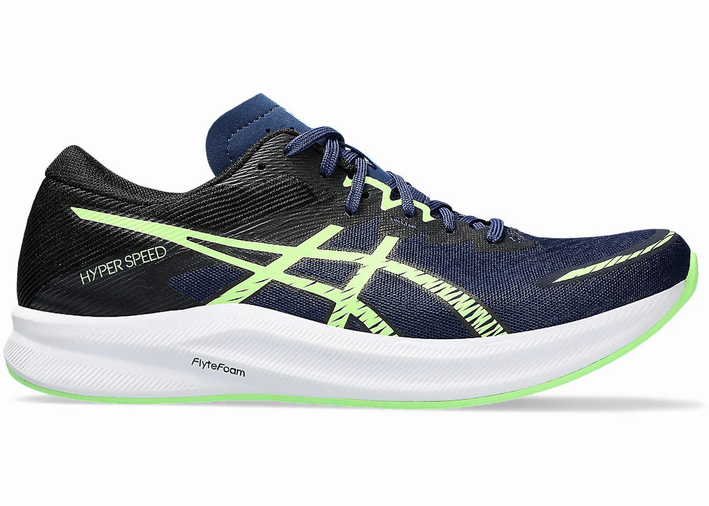 ASICS Hyper Speed 3 Blue Expanse Illuminate Green Asics Shoe Fit Chart
