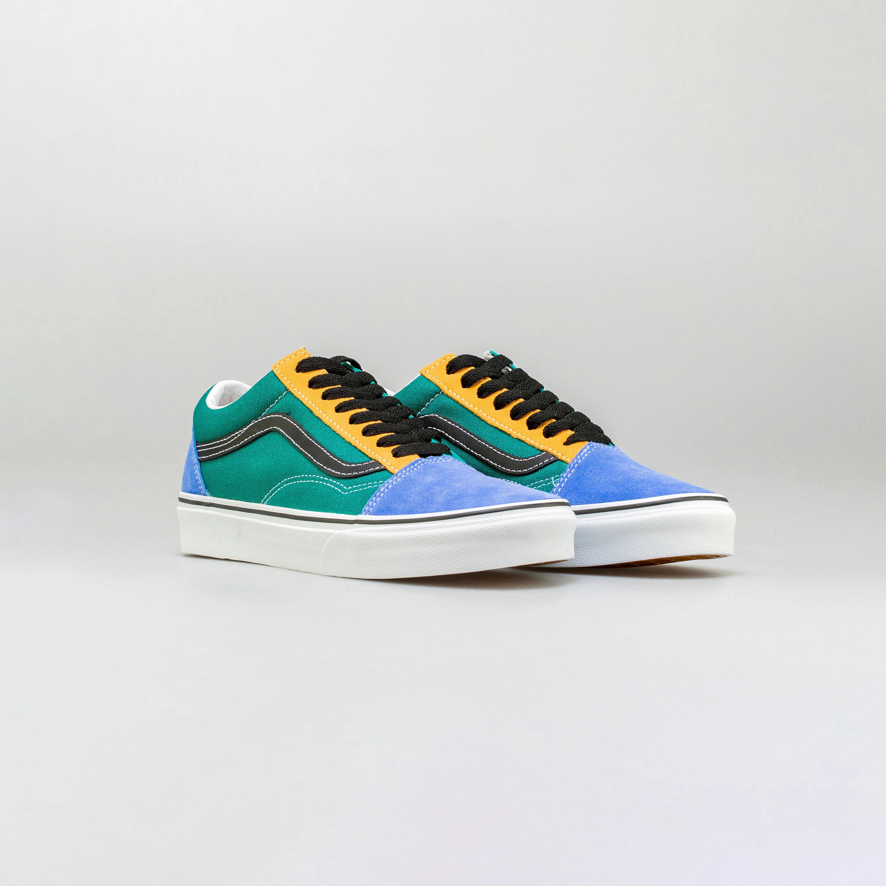 Casual Shoes Mix & Match Old Skool Mens Lifestyle Shoe - Yellow/Blue/Green