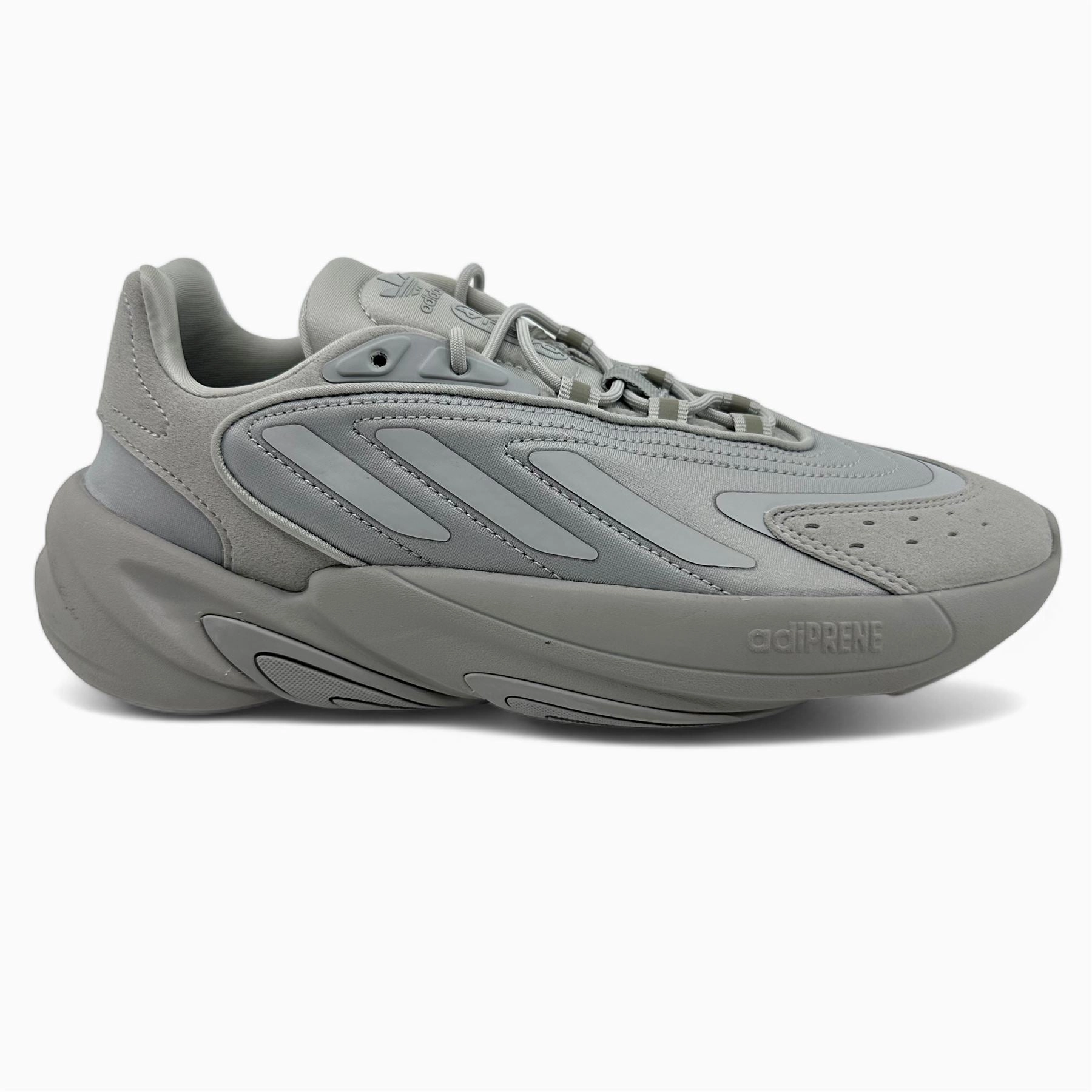 Good Cushioned Walking Shoes Adidas Ozelia Triple Grey Kids Size 6.5 Athletic Sneaker