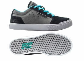 Ride Concepts Vice Flat Pedal Shoes - Youth - Charcoal-Black Stylish Flat Shoes