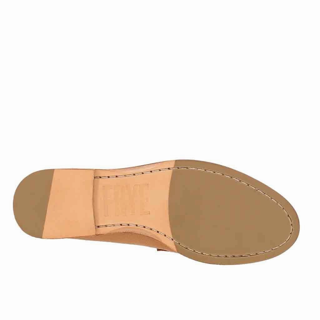 Valentino Flat Studded Shoes Faith Flat Loafer - Tan