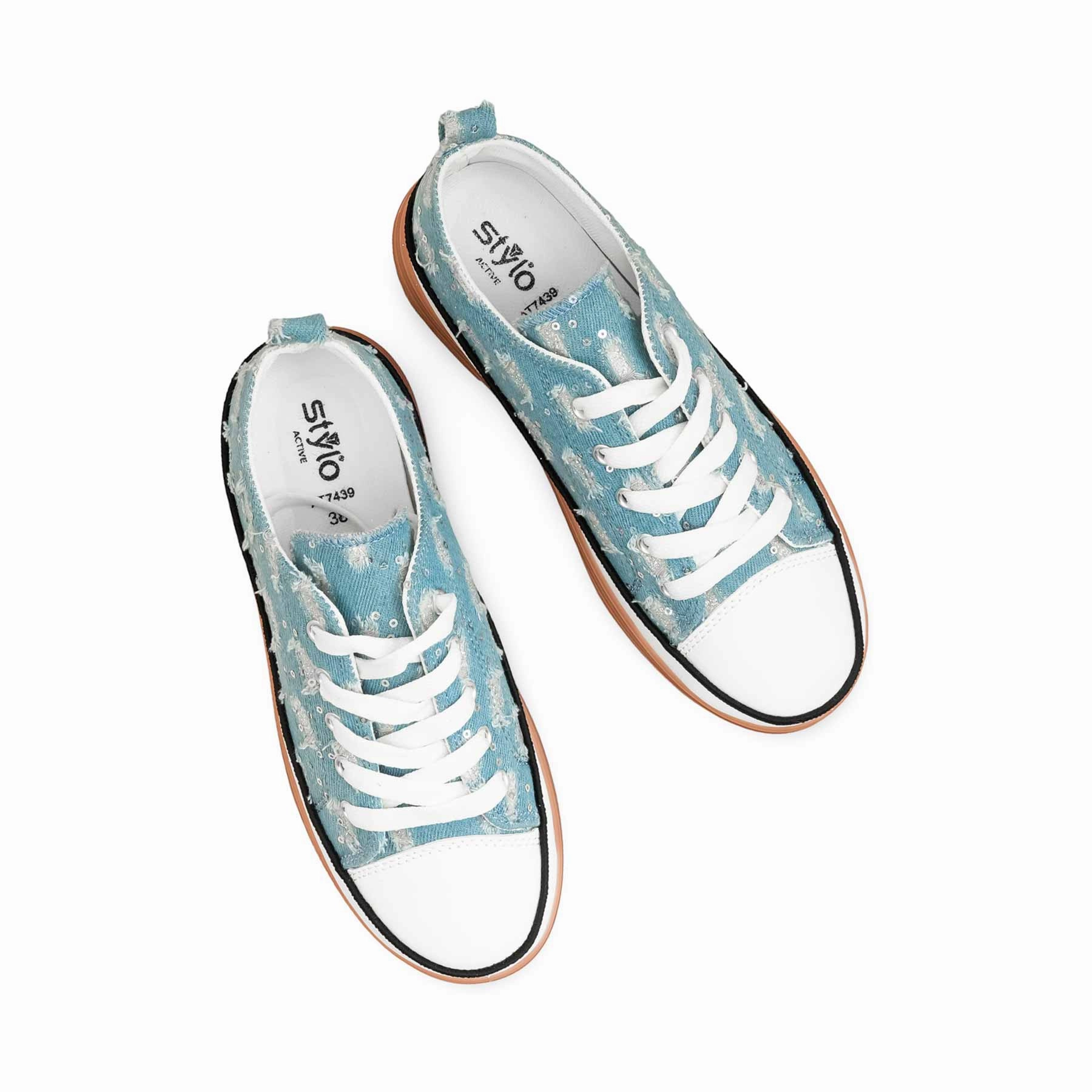 Top Brand Casual Shoes Blue Casual Women Sneaker AT7439