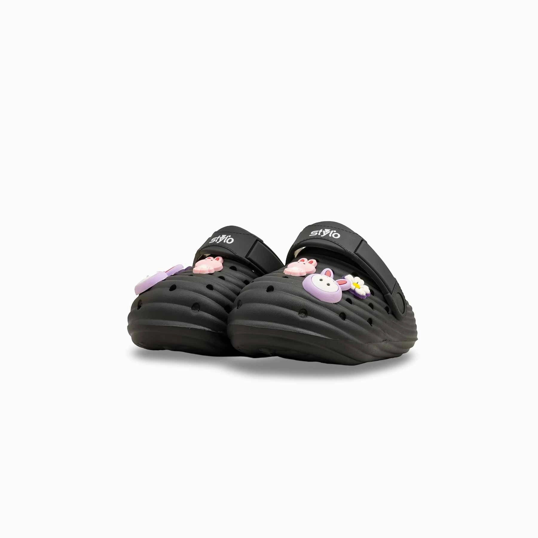 Girls Black Casual Flip Flop KD5722 Flip Flops For Wedding Guests In Bulk