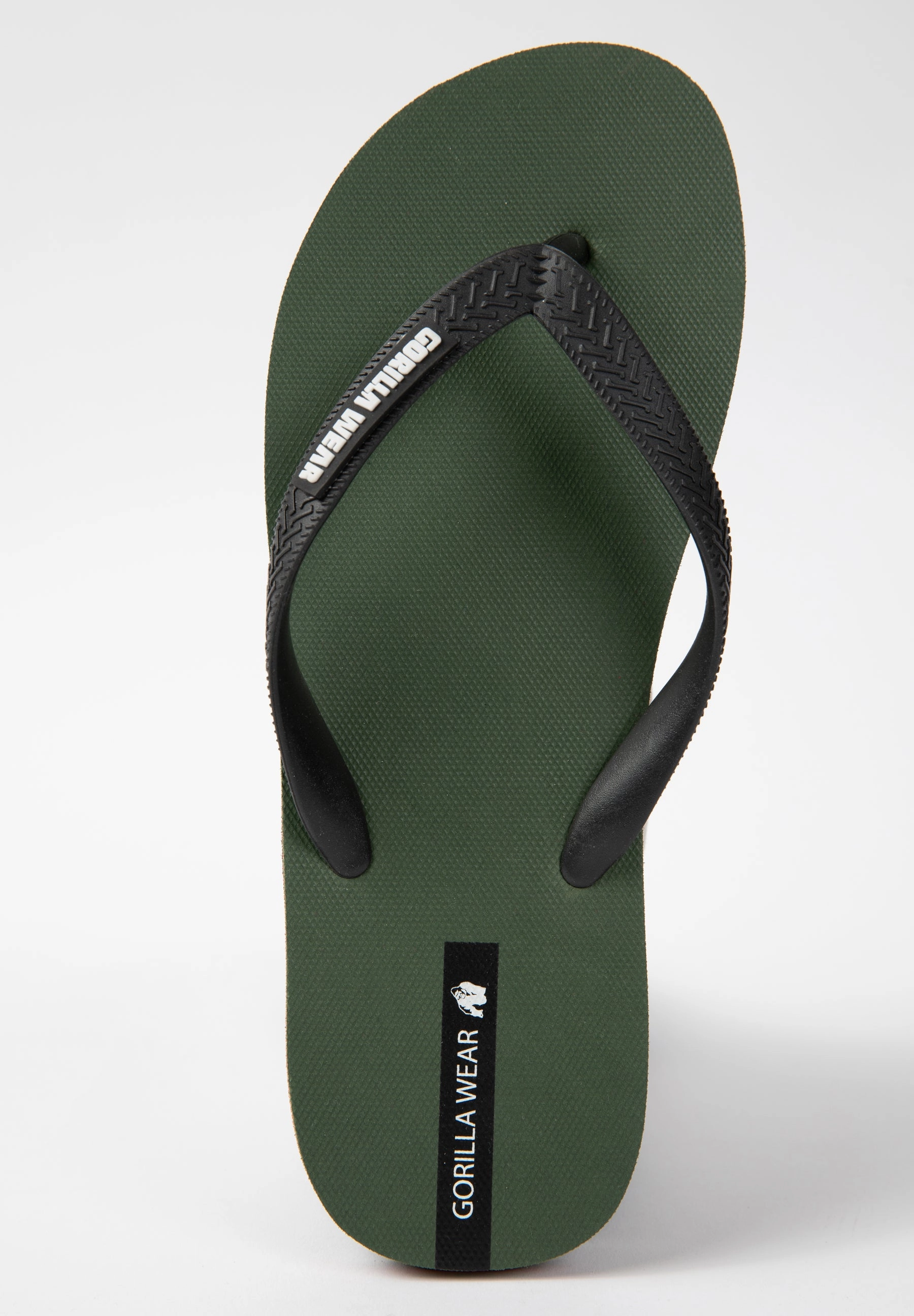 Kokomo Flip Flops - Army Green Faux Leather Flip Flops