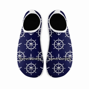 Personalized Aloha Spirit Aqua Shoes, Custom Island-Inspired Comfort and Breathable Water Shoes, Best Beach Party Wear Good Shoes For Walking All Day
