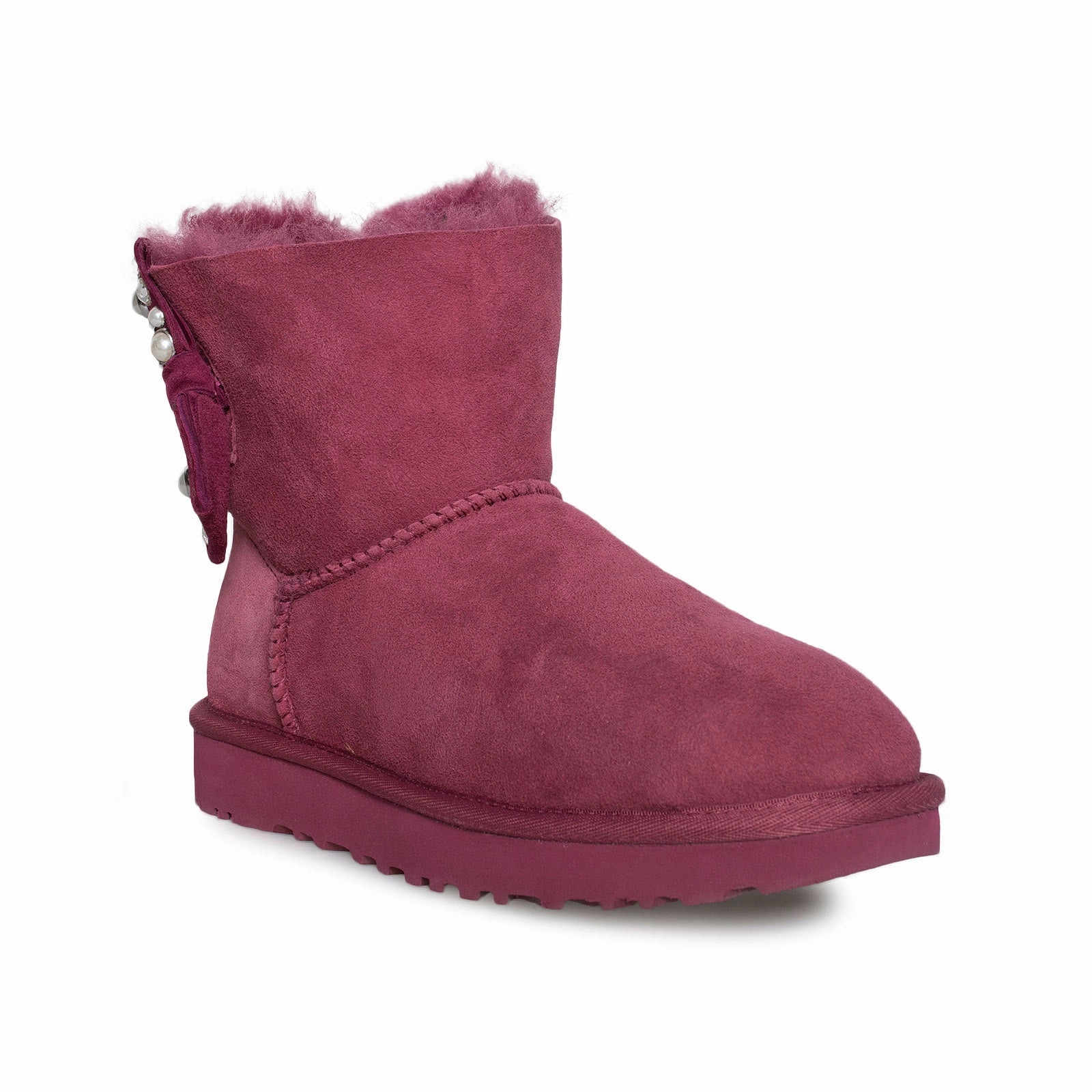 Boots At Walmart UGG Mini Bailey Bow Brilliant Garnet Boots - Women's