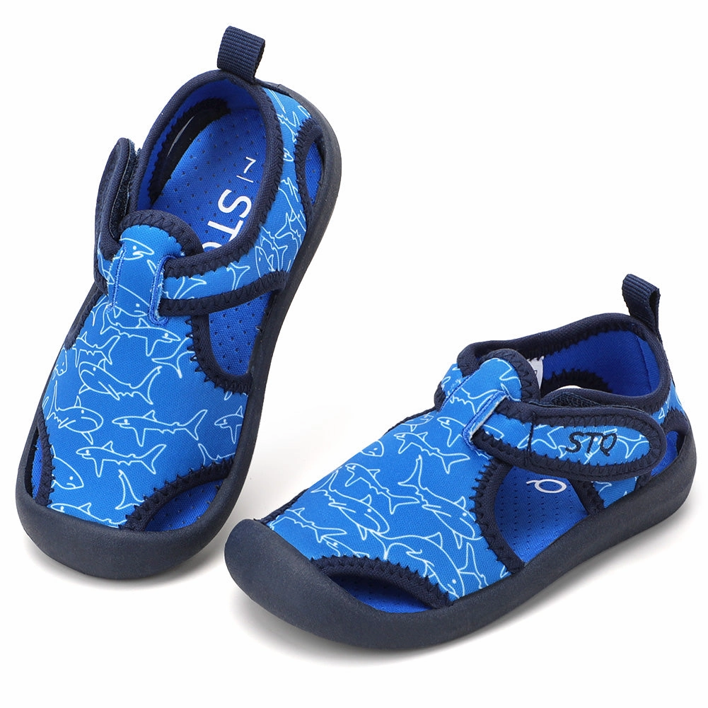 Best Walking Shoes For Neuropathy STQ Boys Girls Water Shoes Quick-Dry Slip on Beach Swim Pool Sandals(Toddler/Little Kid)