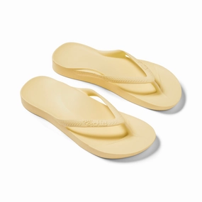 Nuusol Cascade Flip Flops Arch Support Flip Flops - Lemon