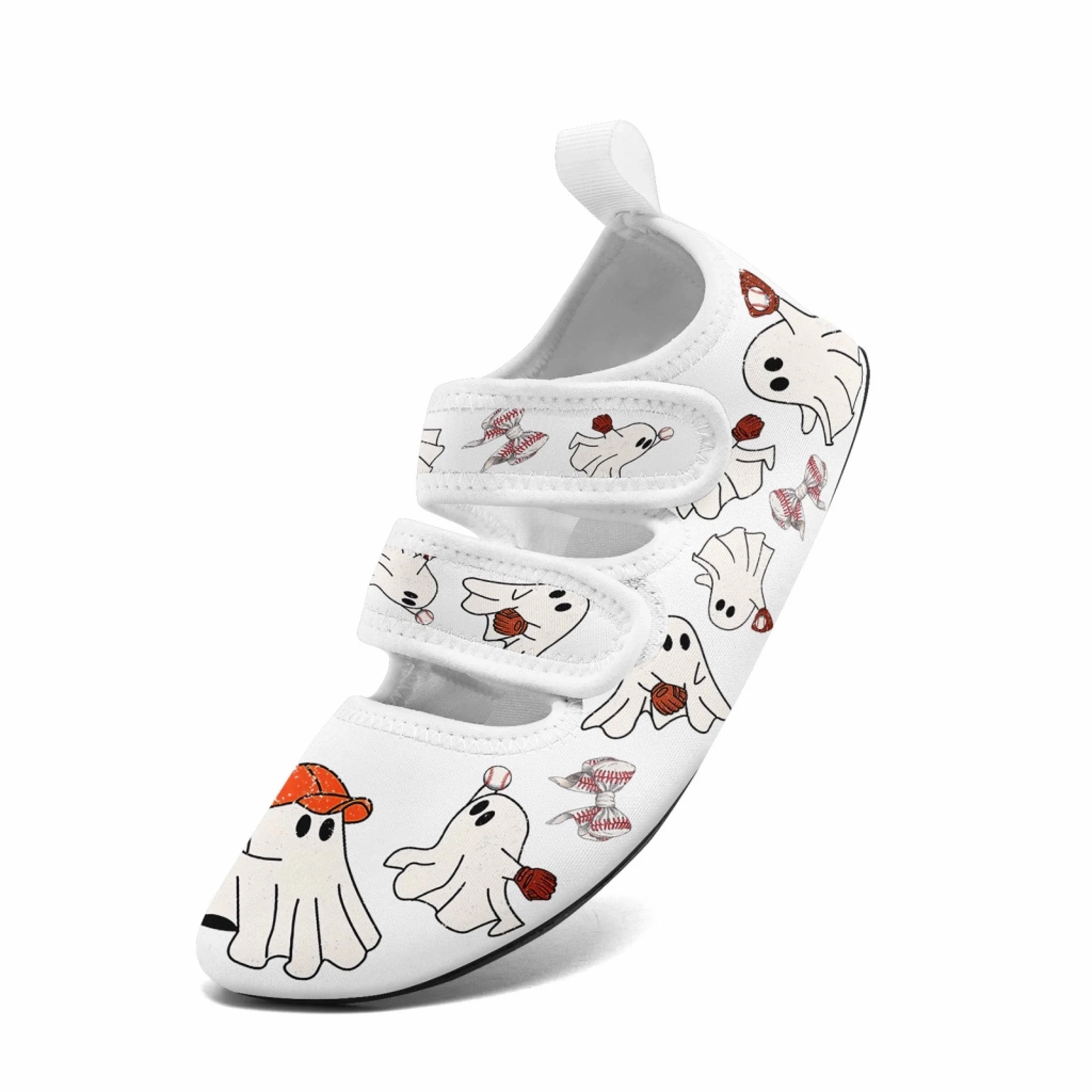 Personalized Witchy Walk Halloween Water Shoes  Custom Spooky Beach Velcro  Shoes Walking In Tennis