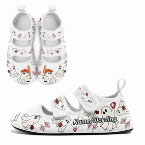 Comfy And Cute Walking Personalized Witchy Walk Halloween Water Shoes  Custom Spooky Beach Velcro  Shoes