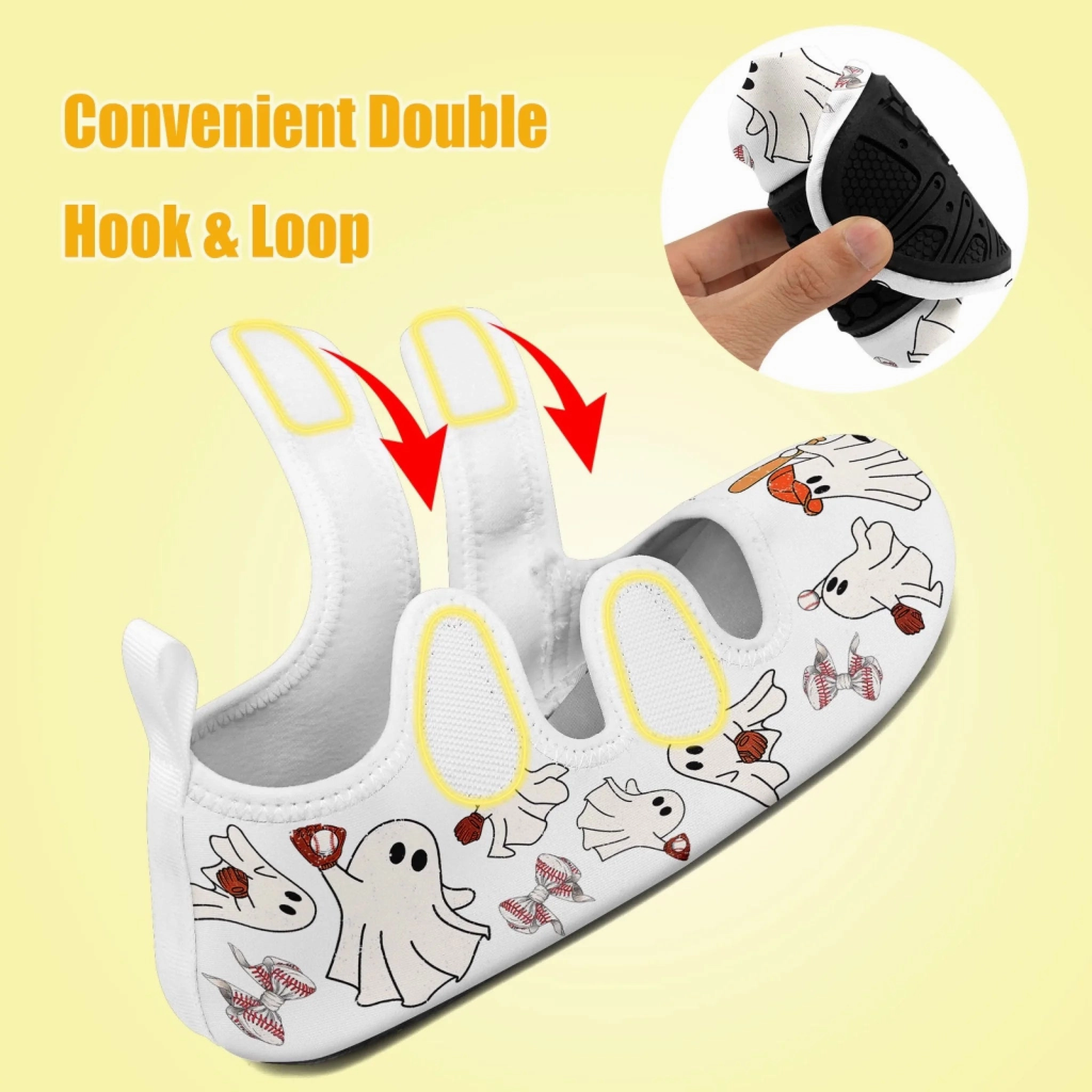 Eureka Walking Shoe Walking Personalized Witchy Walk Halloween Water Shoes  Custom Spooky Beach Velcro  Shoes