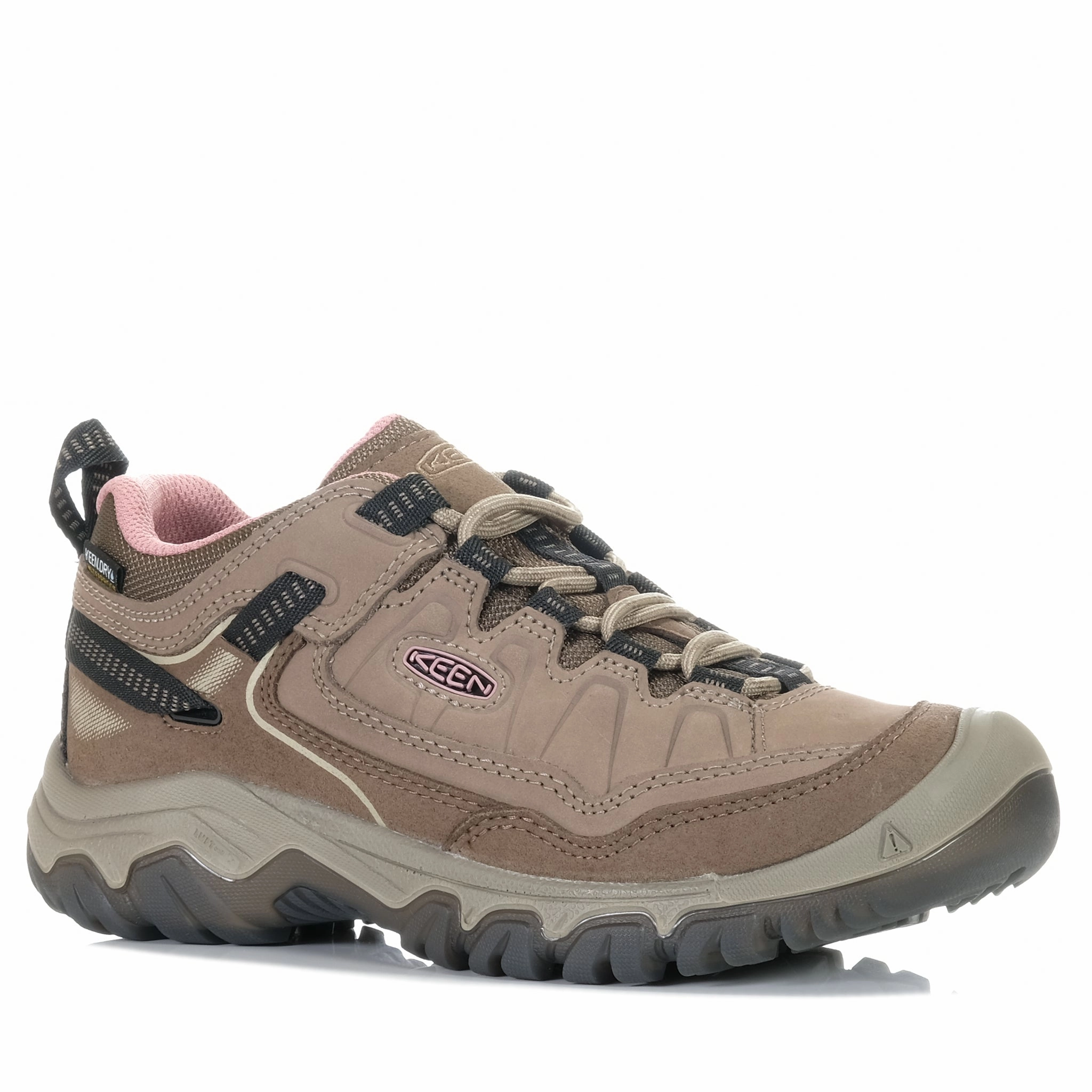 Keen Women's Targhee IV Waterproof Brindle/Nostalgia Rose Best Walking Shoes For Narrow Feet