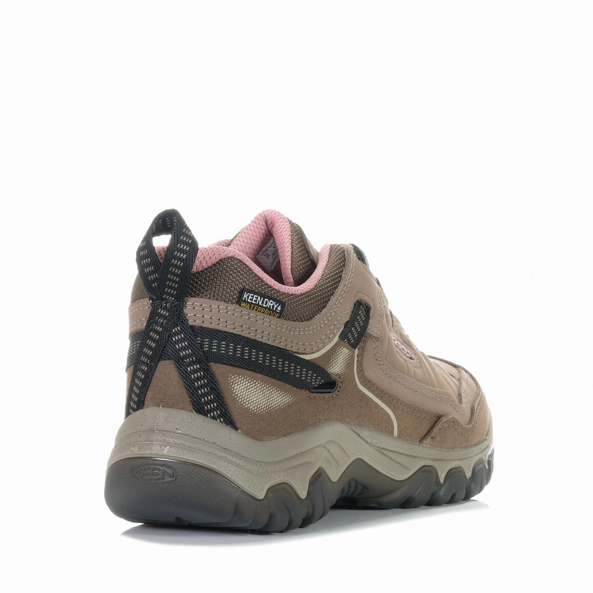 Keen Women's Targhee IV Waterproof Brindle/Nostalgia Rose Walking Tennis Shoes For Plantar Fasciitis
