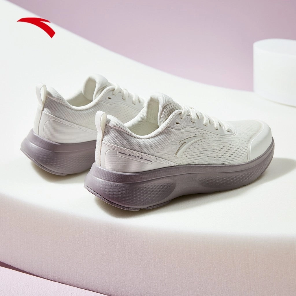 ANTA Women Basic Walking Cross Training 1224D7792-2 -White/Grey (Kasut Sukan Perempuan) For Europe Walking Walking