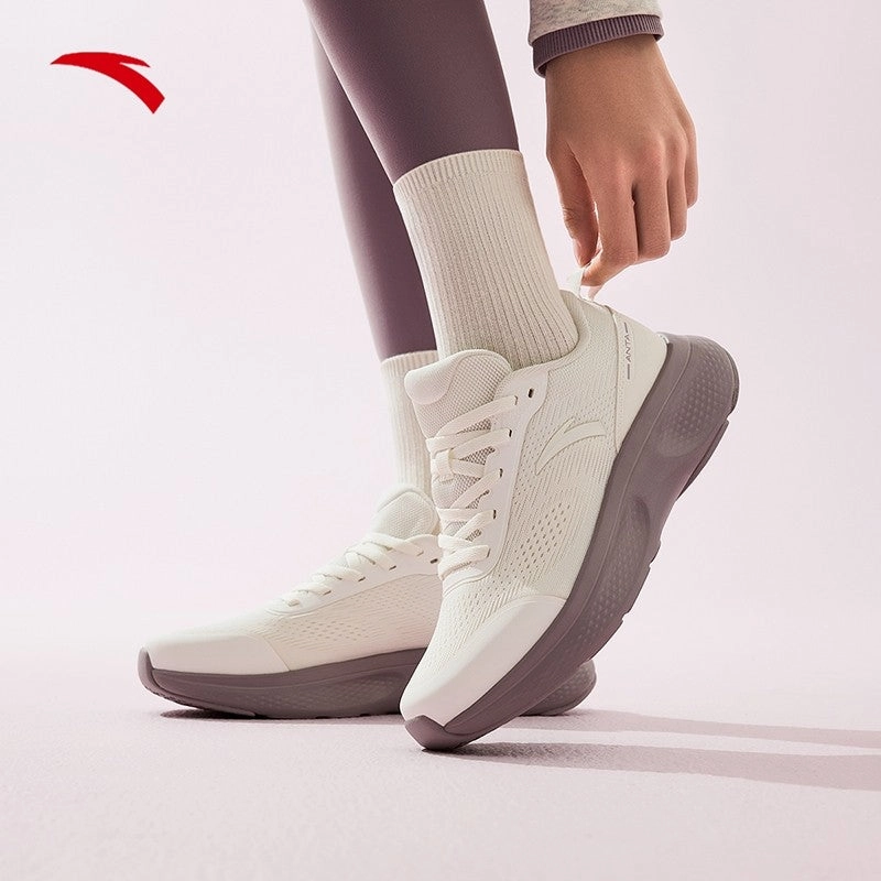 ANTA Women Basic Walking Cross Training 1224D7792-2 -White/Grey (Kasut Sukan Perempuan) Difference Between Walking And Running Shoes