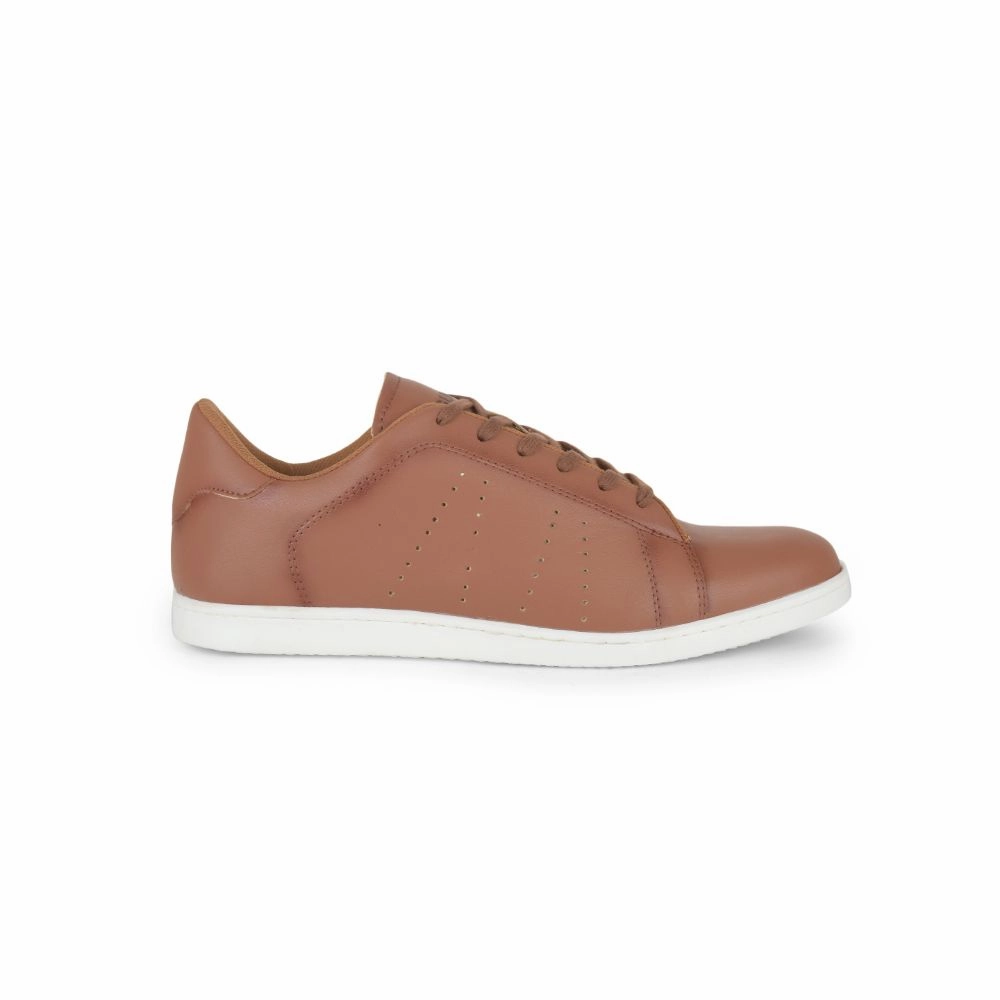 Perry Ellis Shoes Casual Gliders Casual Tan Lacing Sneakers For Men ANDERSON By Liberty