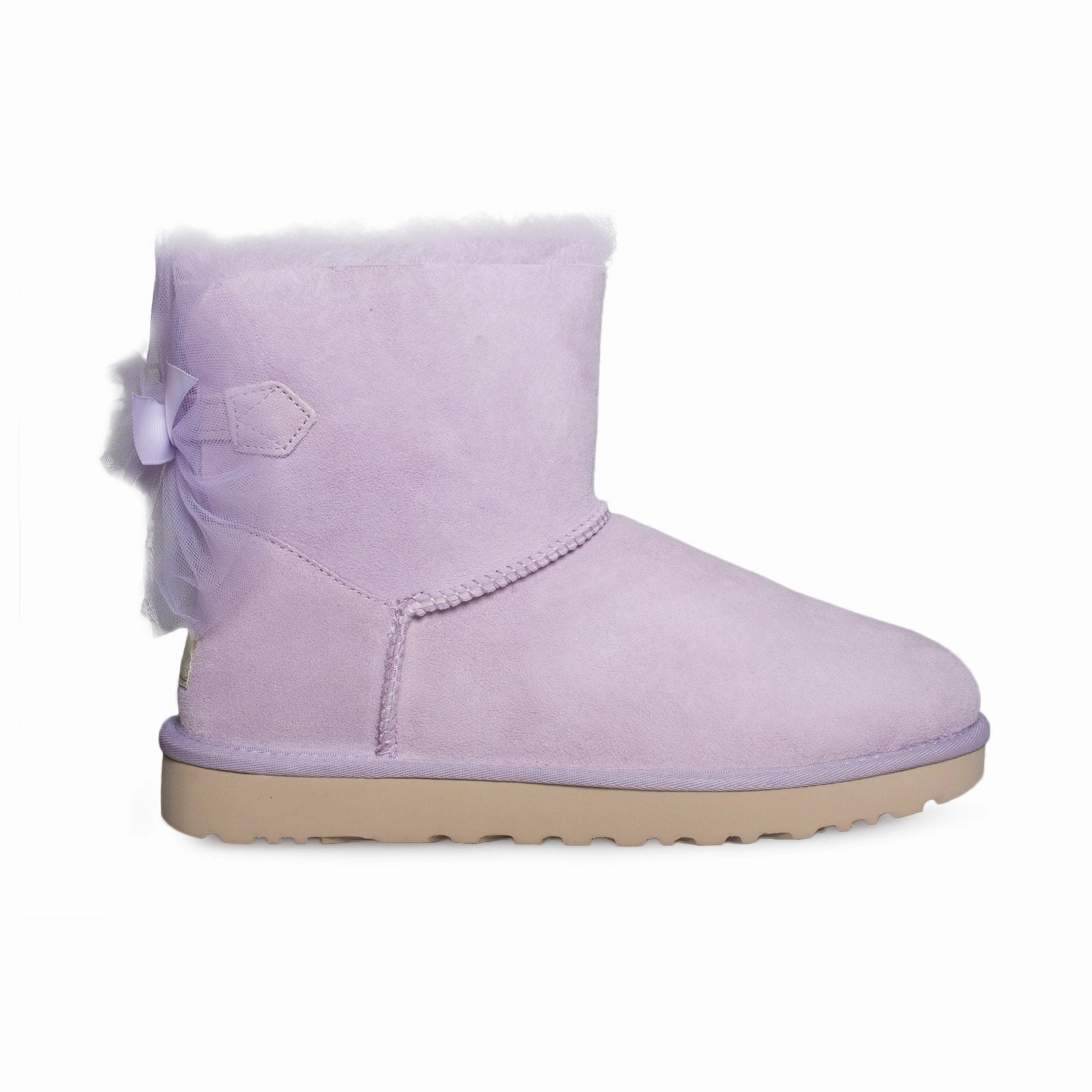 UGG Mini Bailey Tuffle Bow Lavender Fog Boots - Women's Muk Boots