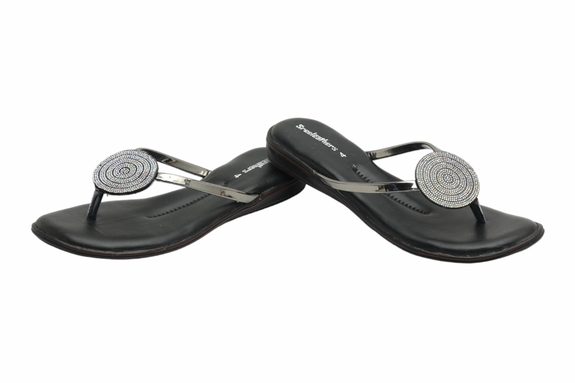 FANCY FLAT CHAPPAL 57758 Heel Pain From Wearing