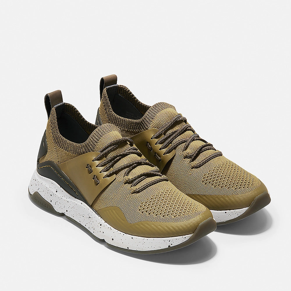 Cole Haan ZERGRAND All-Day Trainer Stitchlite Fennel Seed Knit/Fennel Seed Leather/Ivory Size 9.5 Best Casual Shoes For Runners