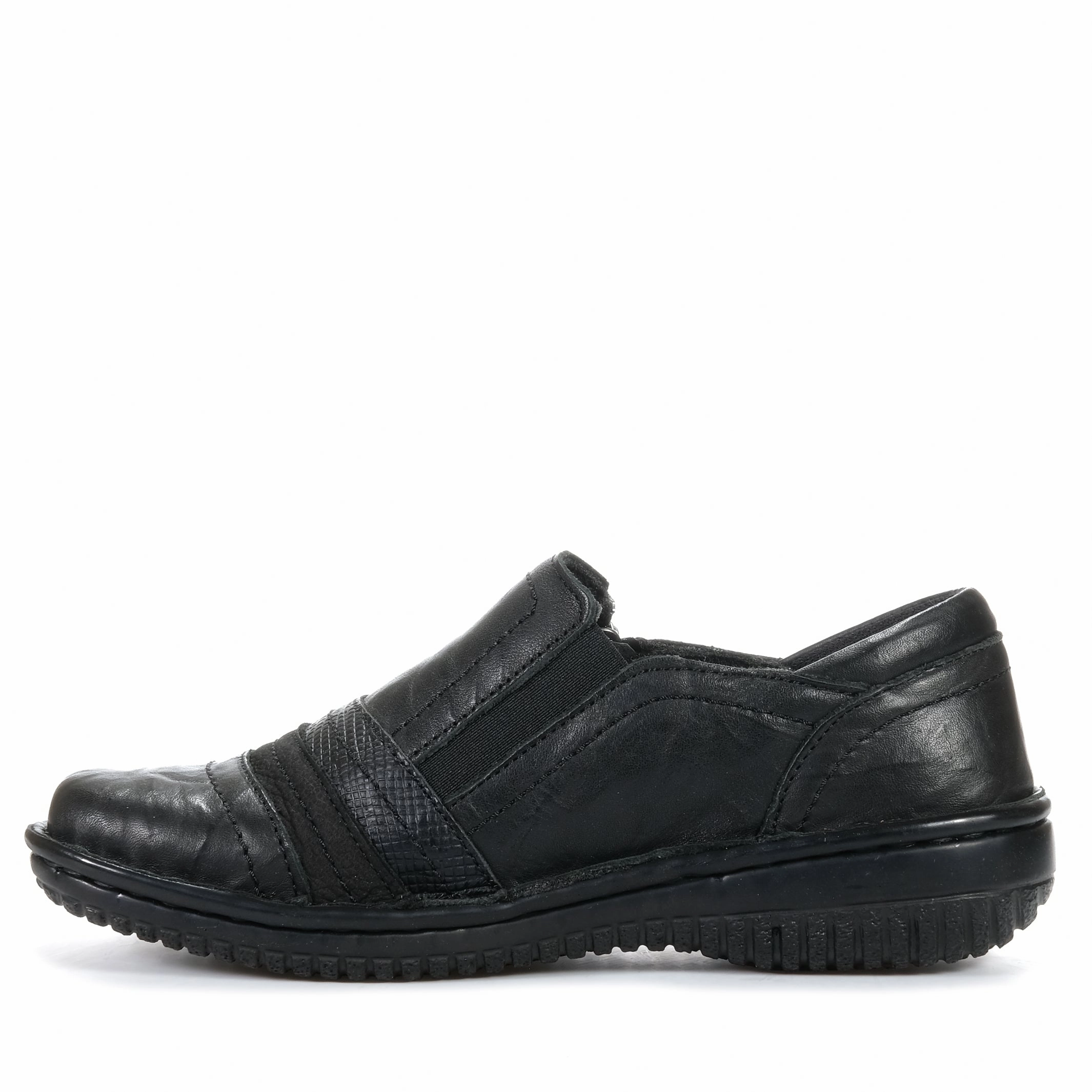 Cabello 5849-27 Black Crinkle Fashion Shoes For Walking