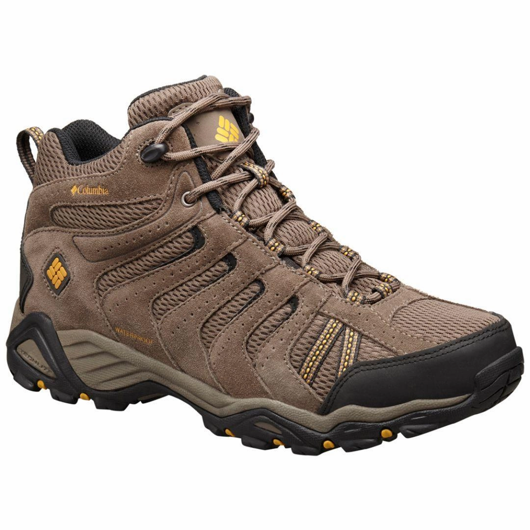 Columbia Men Brown NORTH PLAINS II WATERPROOF MID Shoelaces Hiking Boots