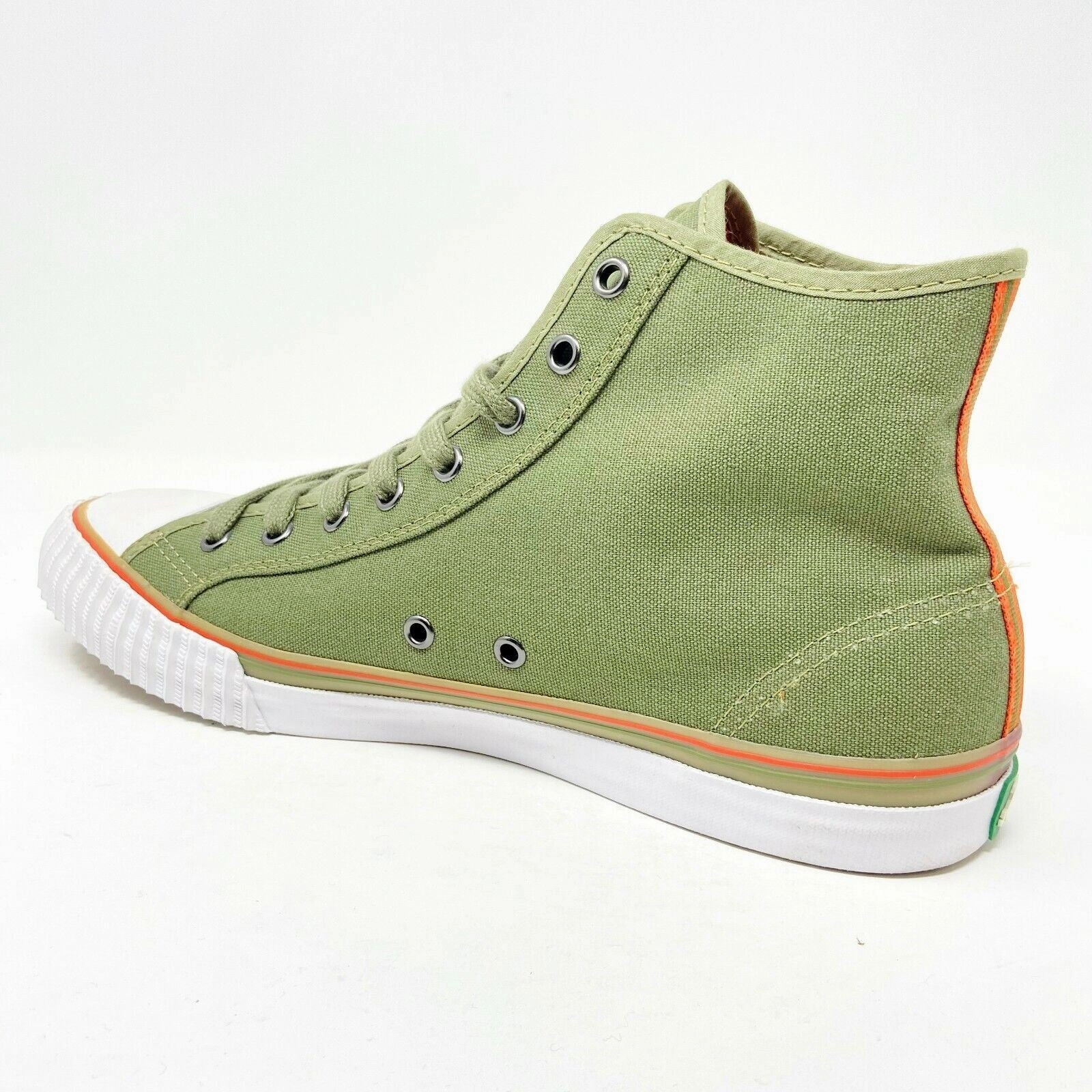 For New York City Gym PF Flyers Center Hi Reiss Army Olive Green White Womens Shoes Sneakers PM11CH2B