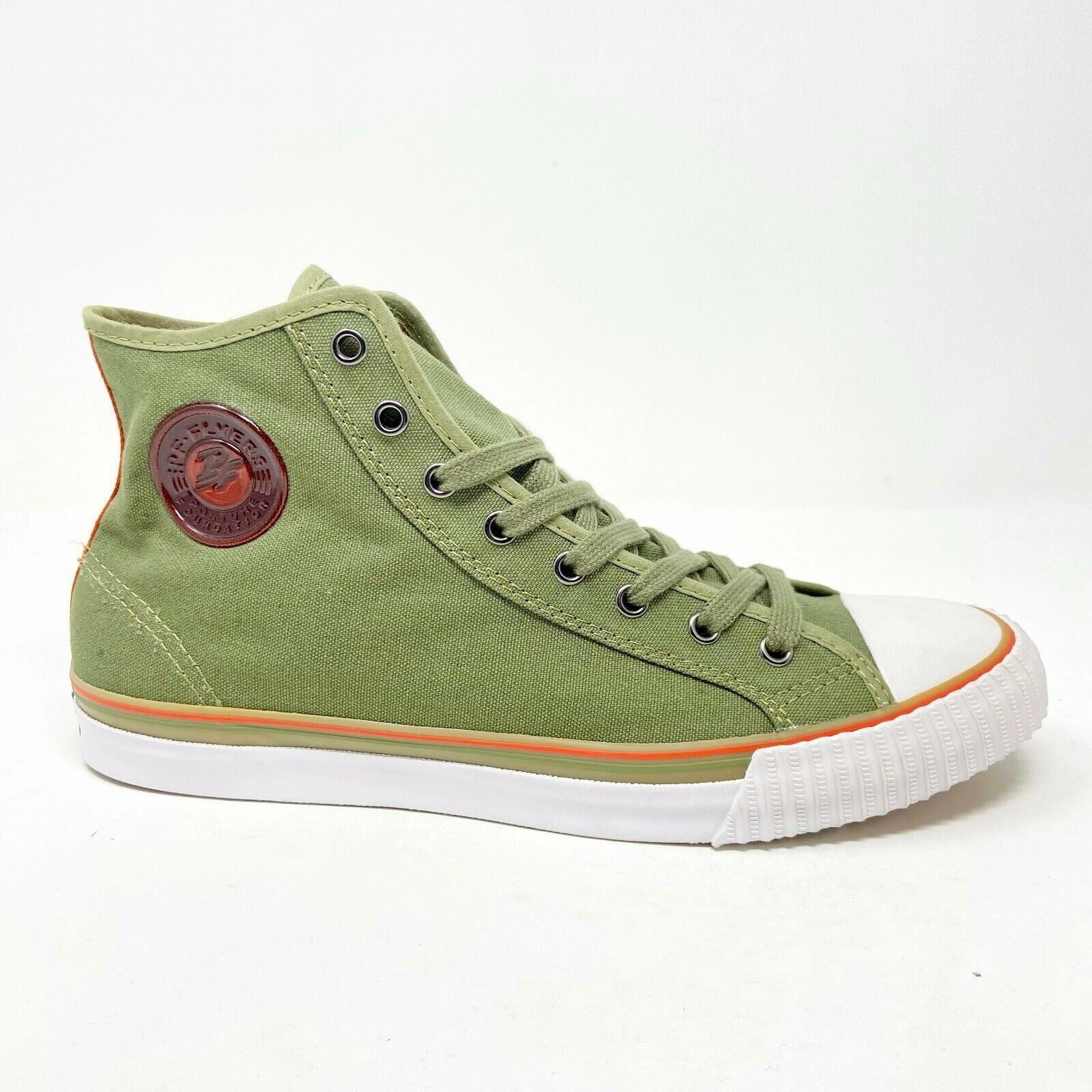 For Toddlers Learning To Walk Best PF Flyers Center Hi Reiss Army Olive Green White Womens Shoes Sneakers PM11CH2B