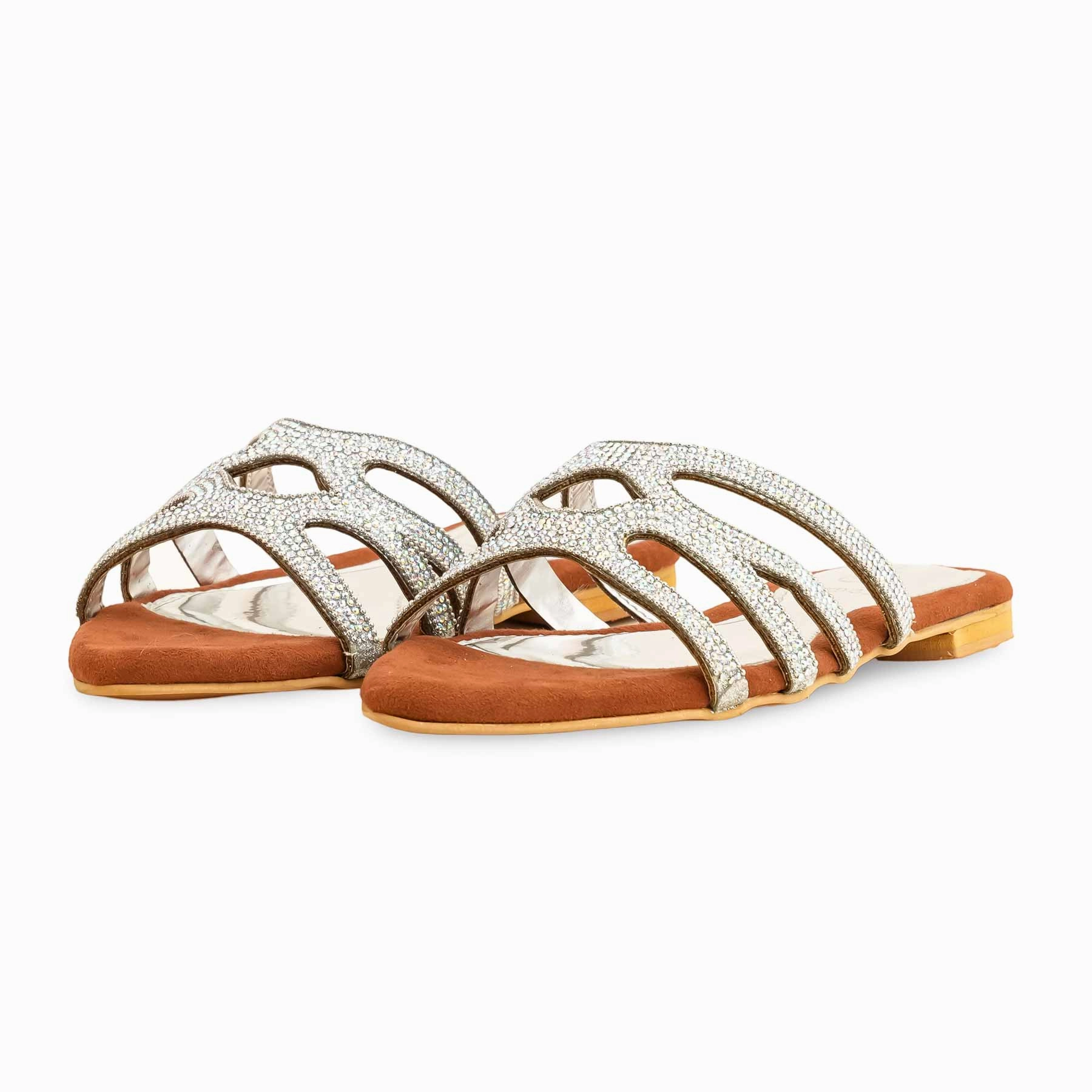 Coffee Fancy Slipper For Ladies FN7932 Cheap Slippers