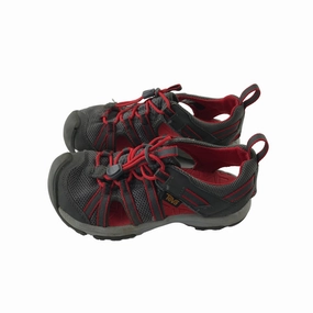 Sandals Vacation Package Deals Teva Sandals Shoe Size 11 Junior Grey and Red Walking Sandals with Straps