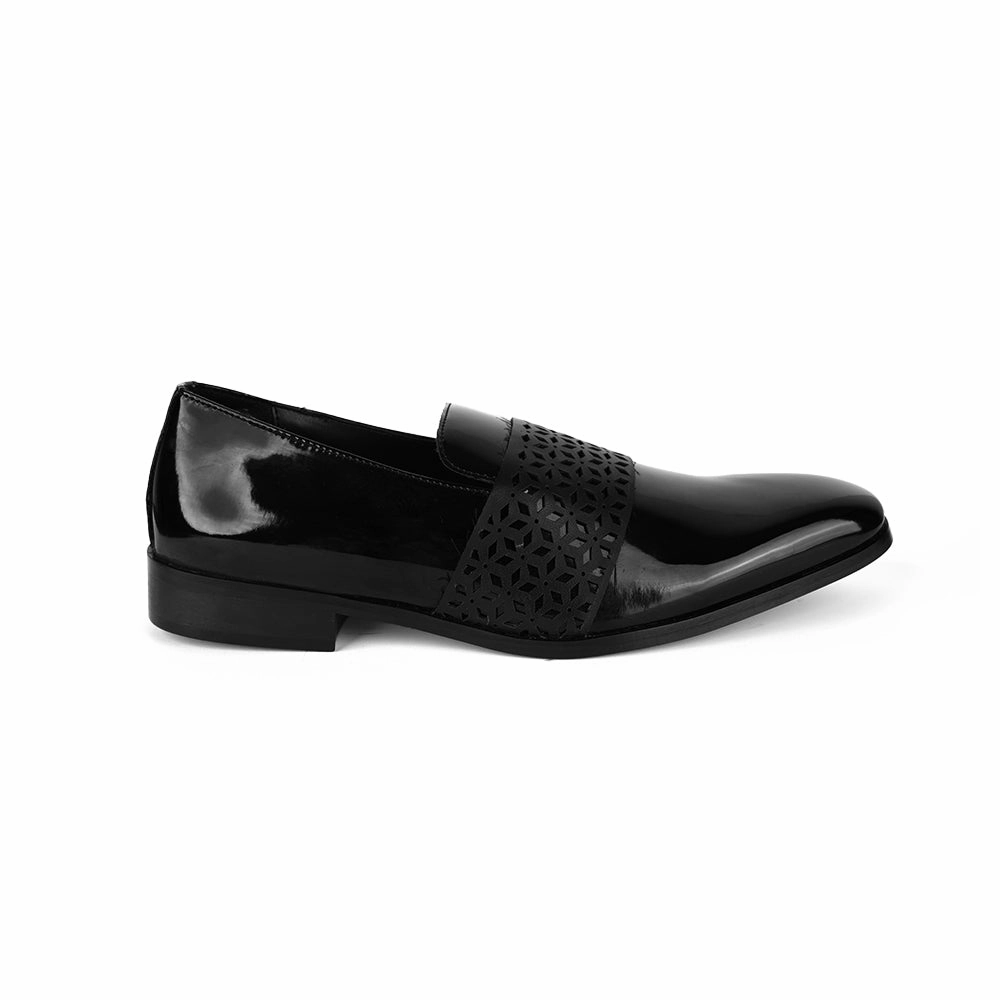 The Brat Army Montreux Patent Black Carved Strap Loafers. Slip On Oxfords Slip On Slip Ons Sale Slip-on