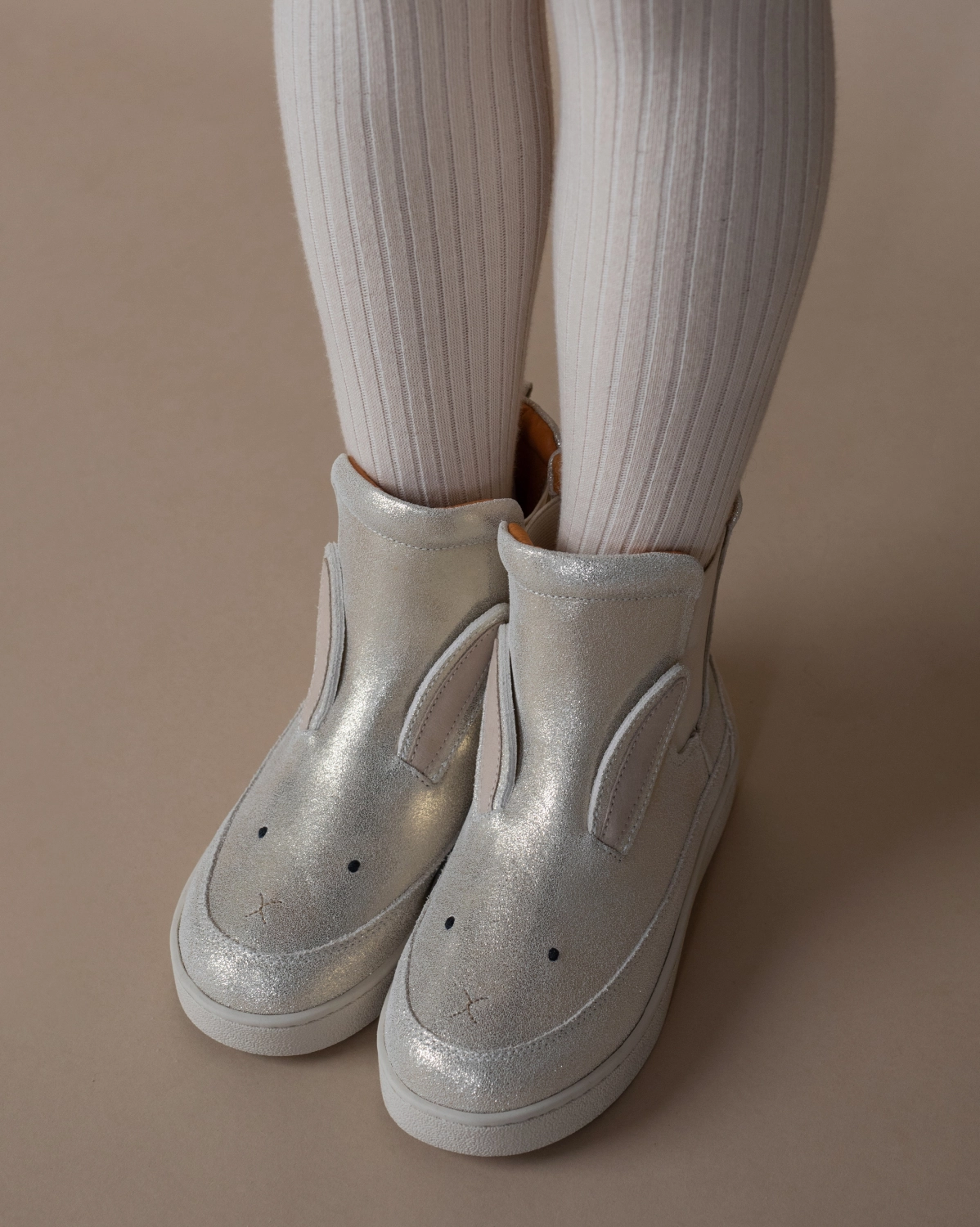 Pull On Safety Toe Boots Theera Boots | Bunny | Silver Metallic Leather