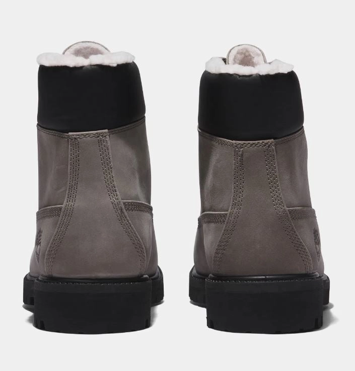 Waterproof Mowing Shoes Timberland Men's Premium 6" Warm Fur Grey (TB0A2EMRD52)