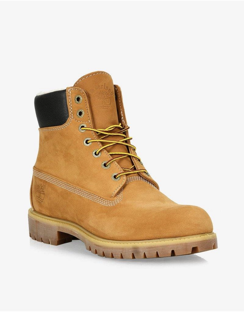 Kayaking Shoes Waterproof Timberland Men's Premium 6" Warm Fur Wheat
