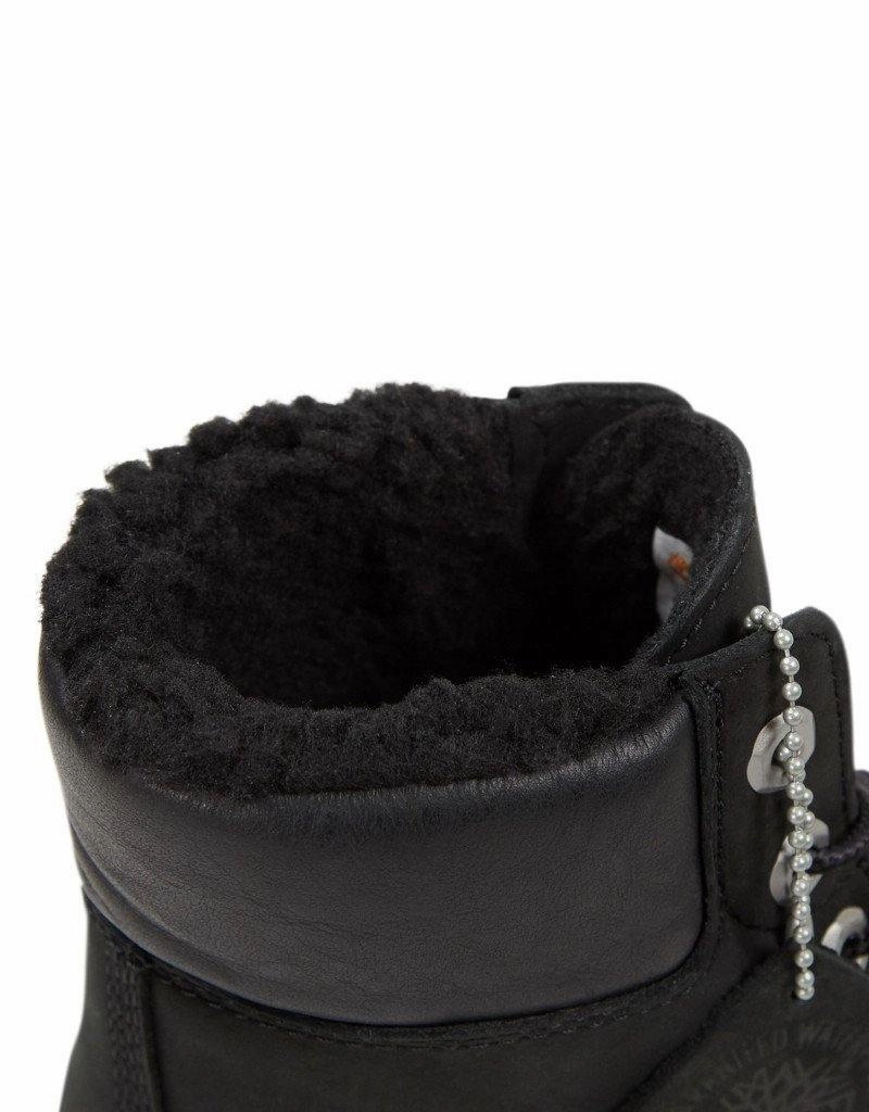 Puss And Boots The Last Wish Timberland Women's Premium 6" Warm Fleece Black Nubuck (TB0A198I001)