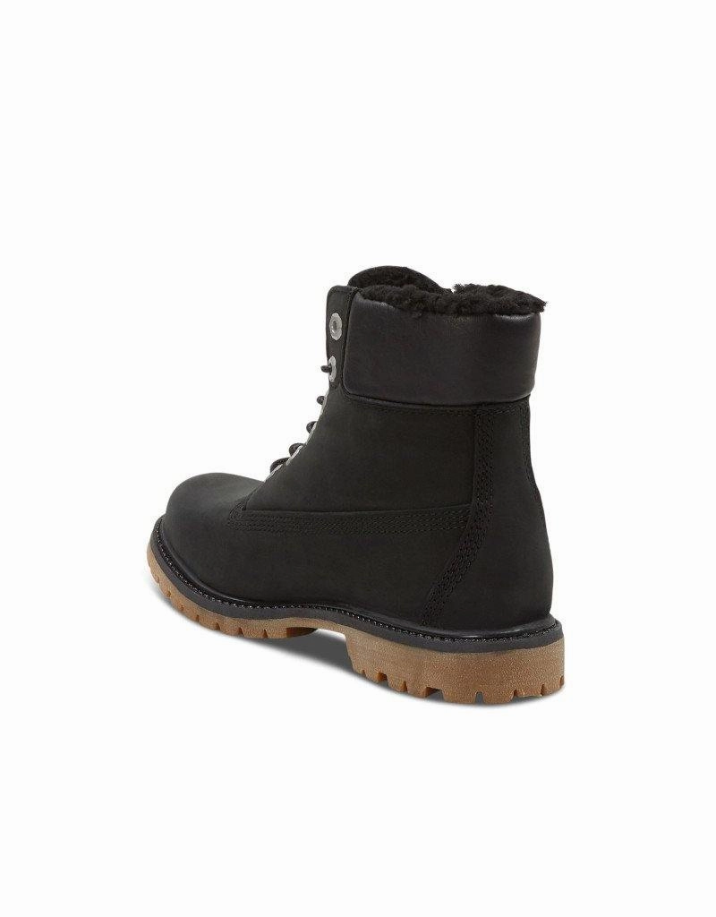 Brahma Boots Timberland Women's Premium 6" Warm Fleece Black Nubuck (TB0A198I001)
